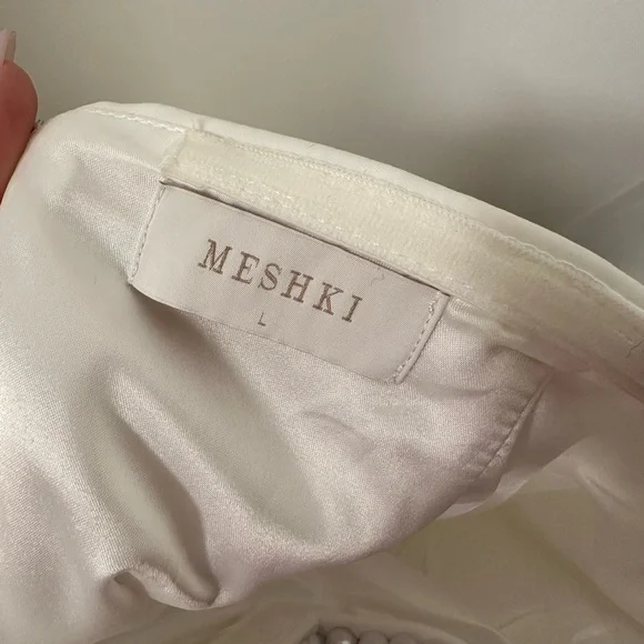 Meshki Liliane Suiting Mini Dress - Ivory (Preferred Fibres) - Picture 9 of 11